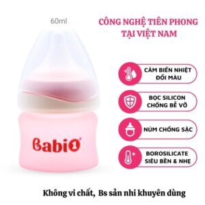 bình sữa thủy tinh cho bé Babi1