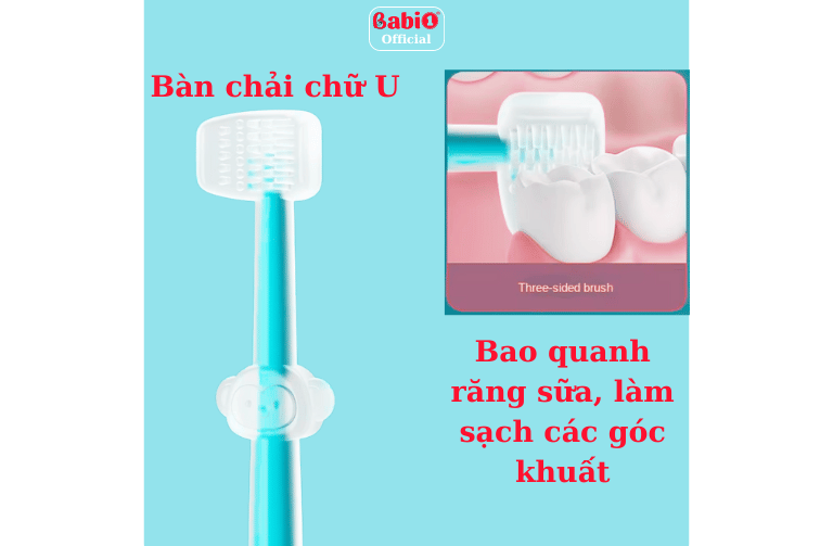 bàn chải chữ U silicon Babi1