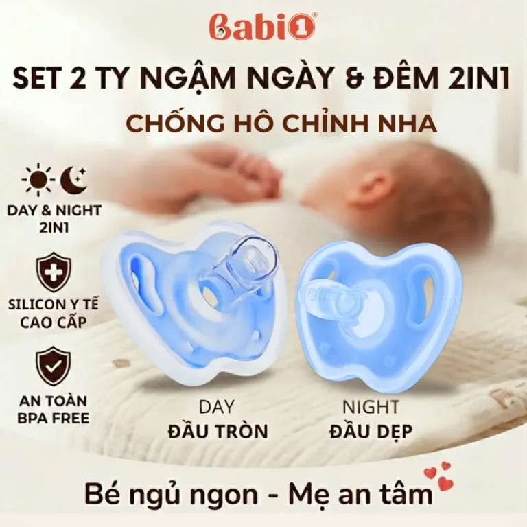 ty ngậm babi1 Set 2 ty ngậm ngày và đêm babi1