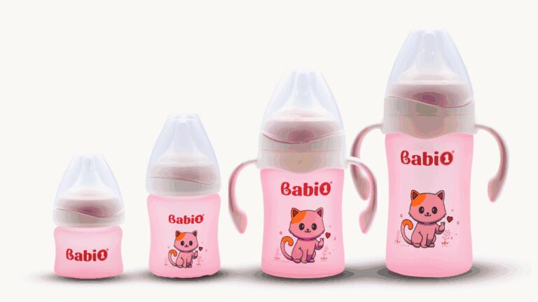 Hệ thống bình sữa thủy tinh Babi1 60ml 120ml 180ml và 240ml