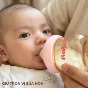 Bình sữa PPSU 90ml Babi1 giữ trọn vị sữa non cho bé sơ sinh bú bình an toàn